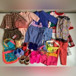 18” Doll Clothing Lot Outfits Shoes Accessories